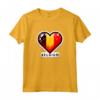 Carino Belga Fan Banner Bandiera Belgio Retro Maglietta - Ideale per Appassionati di Calcio e Patrioti