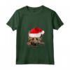 Belgian Laekenois Cane Babbo Natale Cappello Natale - Maglietta con Collo a V per Amanti dei Cani - Ideale Regalo per le Vacanze
