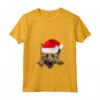 Belgian Laekenois Cane Babbo Natale Cappello Natale - Maglietta con Collo a V per Amanti dei Cani - Ideale Regalo per le Vacanze