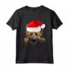 Belga Laekenois Cane Babbo Natale Cappello Natale - Maglietta Divertente per Amanti dei Cani nel Natale con Santa Claus Hat Christmas