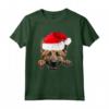 Belga Laekenois Cane Babbo Natale Cappello Natale - Maglietta Divertente per Amanti dei Cani nel Natale con Santa Claus Hat Christmas