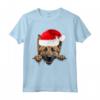 Belga Laekenois Cane Babbo Natale Cappello Natale - Maglietta Divertente per Amanti dei Cani nel Natale con Santa Claus Hat Christmas