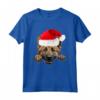 Belga Laekenois Cane Babbo Natale Cappello Natale - Maglietta Divertente per Amanti dei Cani nel Natale con Santa Claus Hat Christmas