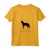 Donna Belga Laekenois Cane Black Silhouette Maglietta con Collo a V - Originale Design HapTiger - Ideale per Amanti dei Cani Belgi