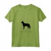 Donna Belga Laekenois Cane Black Silhouette Maglietta con Collo a V - Originale Design HapTiger - Ideale per Amanti dei Cani Belgi