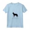 Donna Belga Laekenois Cane Black Silhouette Maglietta con Collo a V - Originale Design HapTiger - Ideale per Amanti dei Cani Belgi