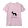 Donna Belga Laekenois Cane Black Silhouette Maglietta con Collo a V - Originale Design HapTiger - Ideale per Amanti dei Cani Belgi