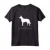 Belga Laekenois Cane Bianco Silhouette Maglietta - Design Originale per Proprietari di Cani - Ideale per Amanti dei Belga Laekenois
