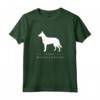 Belga Laekenois Cane Bianco Silhouette Maglietta - Design Originale per Proprietari di Cani - Ideale per Amanti dei Belga Laekenois