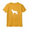 Belga Laekenois Cane Bianco Silhouette Maglietta - Design Originale per Proprietari di Cani - Ideale per Amanti dei Belga Laekenois