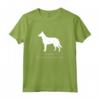 Belga Laekenois Cane Bianco Silhouette Maglietta - Design Originale per Proprietari di Cani - Ideale per Amanti dei Belga Laekenois