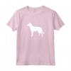 Belga Laekenois Cane Bianco Silhouette Maglietta - Design Originale per Proprietari di Cani - Ideale per Amanti dei Belga Laekenois