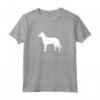 Belga Laekenois Cane Bianco Silhouette Maglietta - Design Originale per Proprietari di Cani - Ideale per Amanti dei Belga Laekenois