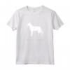 Belga Laekenois Cane Bianco Silhouette Maglietta - Design Originale per Proprietari di Cani - Ideale per Amanti dei Belga Laekenois