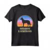 Belga Laekenois Vintage Tramonto - Maglietta Cane Stile Vintage HapTiger - Ideale per Uomini e Donne