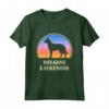 Belga Laekenois Vintage Tramonto - Maglietta Cane Stile Vintage HapTiger - Ideale per Uomini e Donne