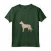Belga Laekenois Acquerello Fiori Design - Maglietta con Collo a V per Amanti dei Cani - Acquista Online!