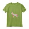 Belga Laekenois Acquerello Fiori Design - Maglietta con Collo a V per Amanti dei Cani - Acquista Online!