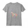 Belga Laekenois Acquerello Fiori Design - Maglietta con Collo a V per Amanti dei Cani - Acquista Online!