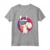 Divertente Lama con Occhiali da Sole Retrò - Maglietta Moda per Uomo, Donna e Bambini - Acquista Online!
