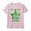 Kiffer - Maglietta Lama Alpaca Cannabis Marihuanna Ganja Weed - No Drama Lama - Regalo Divertente per Fumatori e Amanti della Cannabis