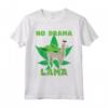 Kiffer - Maglietta Lama Alpaca Cannabis Marihuanna Ganja Weed - No Drama Lama - Regalo Divertente per Fumatori e Amanti della Cannabis
