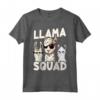 Carino Lama Squad Alpaca Con Occhiali - Retro Llama Amanti Maglietta - Outfit Alla Moda per Gli Alpaca