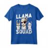 Carino Lama Squad Alpaca Con Occhiali - Retro Llama Amanti Maglietta - Outfit Alla Moda per Gli Alpaca