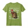 Buon Natale Ornamento LaPerm Gatto - Maglietta Babbo Natale per Amanti dei Gatti - Regalo Divertente per Natale
