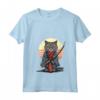 Donna Gatto Ninja giapponese Kawaii LaPerm Gatto Samurai Maglietta con Collo a V - Design Unico - Acquista Online
