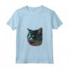 Donna Carino LaPerm Amante Colorato Arte Gatto Mamma Gatto Papà Uomini Donne - Maglietta divertente per amanti dei gatti LaPerm - Ideale per Halloween e festività