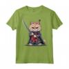 Samurai LaPerm Gatto Giapponese Kawaii Ninja Cat Maglietta - Design intricato per gli Amanti dei Gatti e della Cultura Giapponese