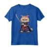 Samurai LaPerm Gatto Giapponese Kawaii Ninja Cat Maglietta - Design intricato per gli Amanti dei Gatti e della Cultura Giapponese