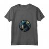 Donna Laperm Gatto in Notte Stellata - Maglietta con Collo a V per Uomini, Donne e Bambini - Regalo Divertente per Amanti dei Gatti Laperm
