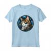 Laperm - Piombo in Vetro Colorato, Motivo: Gatto Maglietta - Design Unico per gli Amanti dei Gatti e dell'Arte in Vetro Colorato