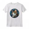 Laperm - Piombo in Vetro Colorato, Motivo: Gatto Maglietta - Design Unico per gli Amanti dei Gatti e dell'Arte in Vetro Colorato
