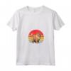 Gatto Laperm Tramonto Retrò - Maglietta Vintage per Amanti degli Animali - Ideale per Natale o San Valentino