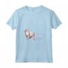 Calico LaPerm Cat Heartbeat ECG Funny Cats Lover Maglietta con Collo a V - Regalo Divertente per Amanti dei Gatti LaPerm - Ideale per Compleanno o Natale