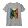 Laperm - Ritratto di gatto, stile vintage - Maglietta per amanti dei gatti Laperm - Ideale per Natale, Ringraziamento o Compleanni