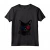 Donna LaPerm Cat 4th Luglio America USA Bandiera Maglietta con Collo a V - Regalo per Proprietari di Gatti LaPerm - Ideale per Compleanni e San Valentino
