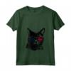 Donna LaPerm Cat 4th Luglio America USA Bandiera Maglietta con Collo a V - Regalo per Proprietari di Gatti LaPerm - Ideale per Compleanni e San Valentino