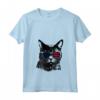 Donna LaPerm Cat 4th Luglio America USA Bandiera Maglietta con Collo a V - Regalo per Proprietari di Gatti LaPerm - Ideale per Compleanni e San Valentino