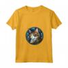 Laperm - Maglietta con Collo a V - Design Vetro Colorato Gatto - Ideale per Amanti dei Gatti e Appassionati di Arte