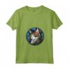 Laperm - Maglietta con Collo a V - Design Vetro Colorato Gatto - Ideale per Amanti dei Gatti e Appassionati di Arte