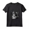 Fotografia Cinematografica LaPerm Cat - Maglietta Bianco e Nero con Collo a V - Design Unico per Amanti dei Gatti - Ideale per Compleanni, Natale e Feste