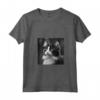 Fotografia Cinematografica LaPerm Cat - Maglietta Bianco e Nero con Collo a V - Design Unico per Amanti dei Gatti - Ideale per Compleanni, Natale e Feste
