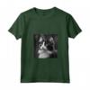 Fotografia Cinematografica LaPerm Cat - Maglietta Bianco e Nero con Collo a V - Design Unico per Amanti dei Gatti - Ideale per Compleanni, Natale e Feste