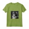 Fotografia Cinematografica LaPerm Cat - Maglietta Bianco e Nero con Collo a V - Design Unico per Amanti dei Gatti - Ideale per Compleanni, Natale e Feste