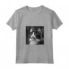 Fotografia Cinematografica LaPerm Cat - Maglietta Bianco e Nero con Collo a V - Design Unico per Amanti dei Gatti - Ideale per Compleanni, Natale e Feste