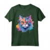 Colorato Splash Art LaPerm Cat Face Maglietta - Design Unico per Amanti dei Gatti LaPerm - Acquista Online